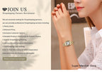 Luxury Noble Gold Ladies Quartz Watch Women's Bracelet