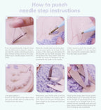 Punch Needle Kits for Beginners Adults Embroidery Starter Craft Tools Ocean Life Theme DIY Wall Art Gift for Women