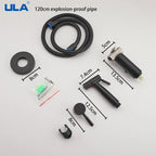 ULA Portable Bidet Sprayer Set Black Stainless Steel Toilet Bathroom Shower Head