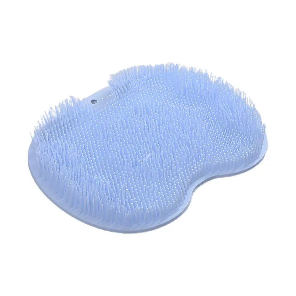 Scrubber Shower Massage Pad Silicone Wall Mounted Back Reusable Cleaning Brush Feet Washer Mat