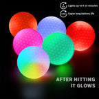 Caiton Night Glow Golf Balls – Set of 6, Perfect Gift for Golf Lovers