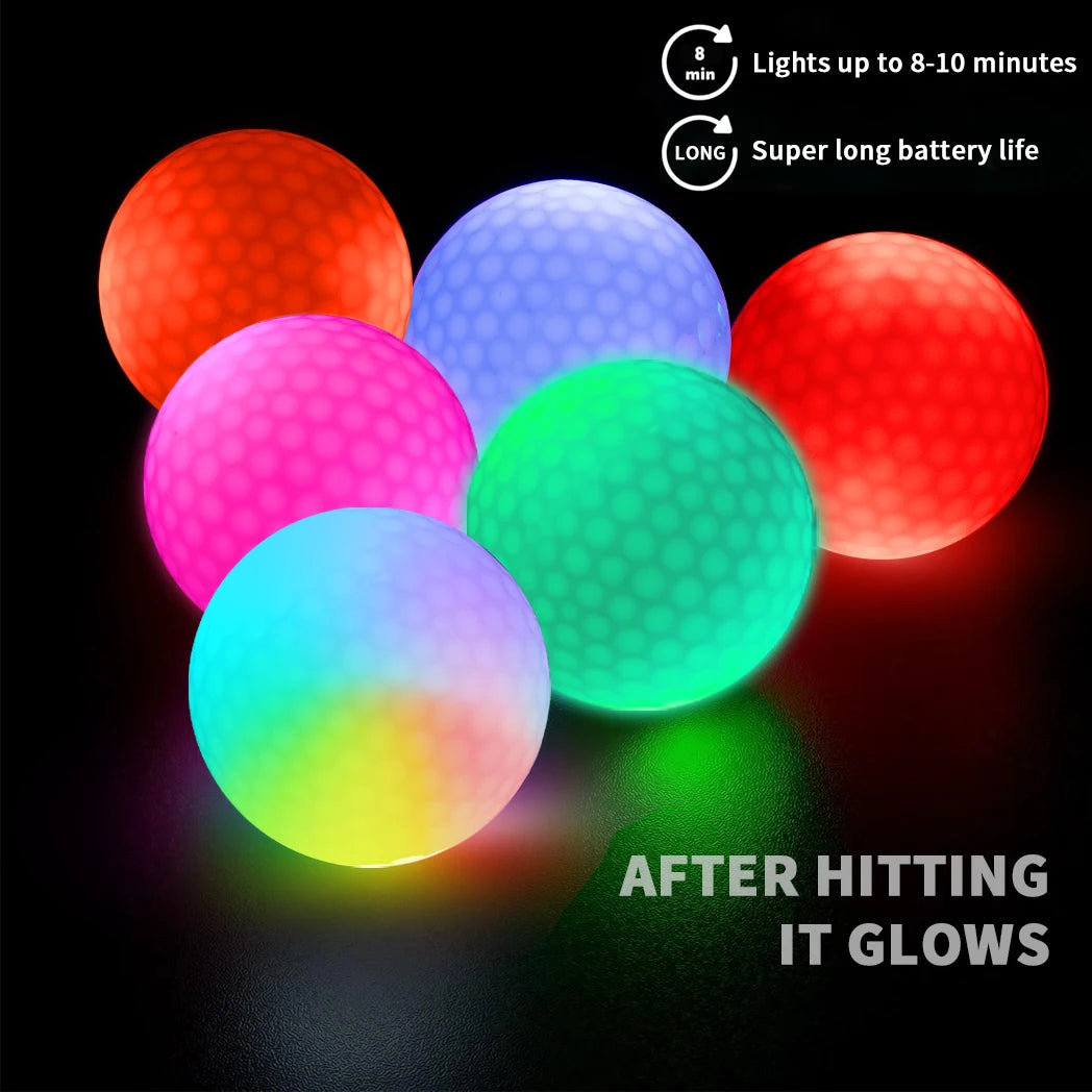 Caiton Night Glow Golf Balls – Set of 6, Perfect Gift for Golf Lovers
