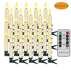 FPOO Candles LED Christmas Timer Remote Flickering Flame