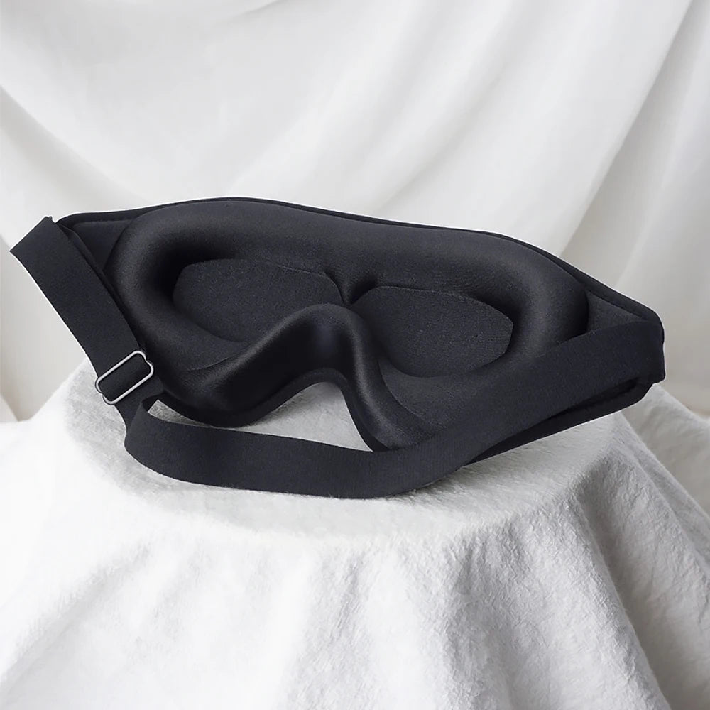 3D Sleep Mask Blindfold Soft Memory Foam 99% Blockout