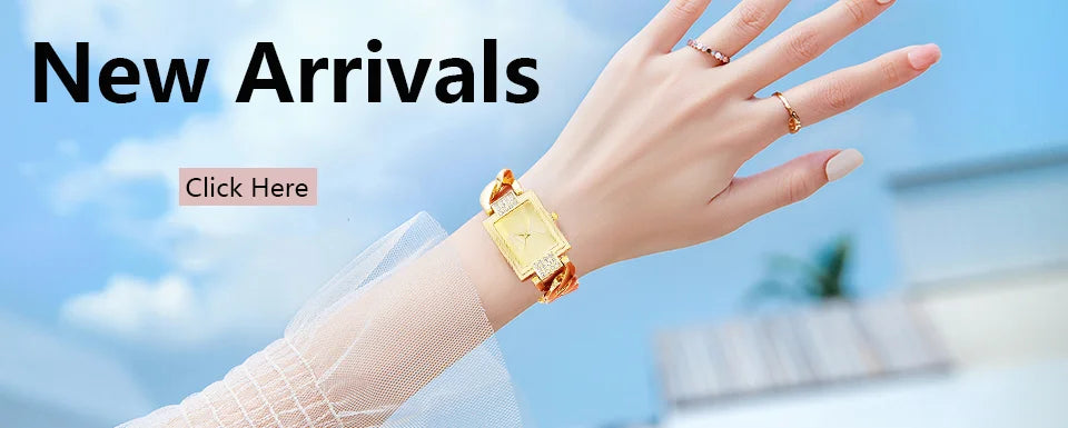 Luxury Noble Gold Ladies Quartz Watch Women's Bracelet