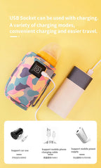 USB Milk Water Bottle Warmer Travel Stroller Insulated Bag Infant