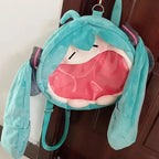 Hatsune Miku Shoulder Bag Backpack Cute Anime Girl Plush Cartoon Kawaii Student Bag Kids Gifts
