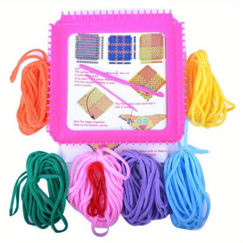 Weaving Loom Kit Arts DIY Rope with 96 Craft Loops for Adults Beginners