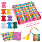Weaving Loom Kit Arts DIY Rope with 96 Craft Loops for Adults Beginners